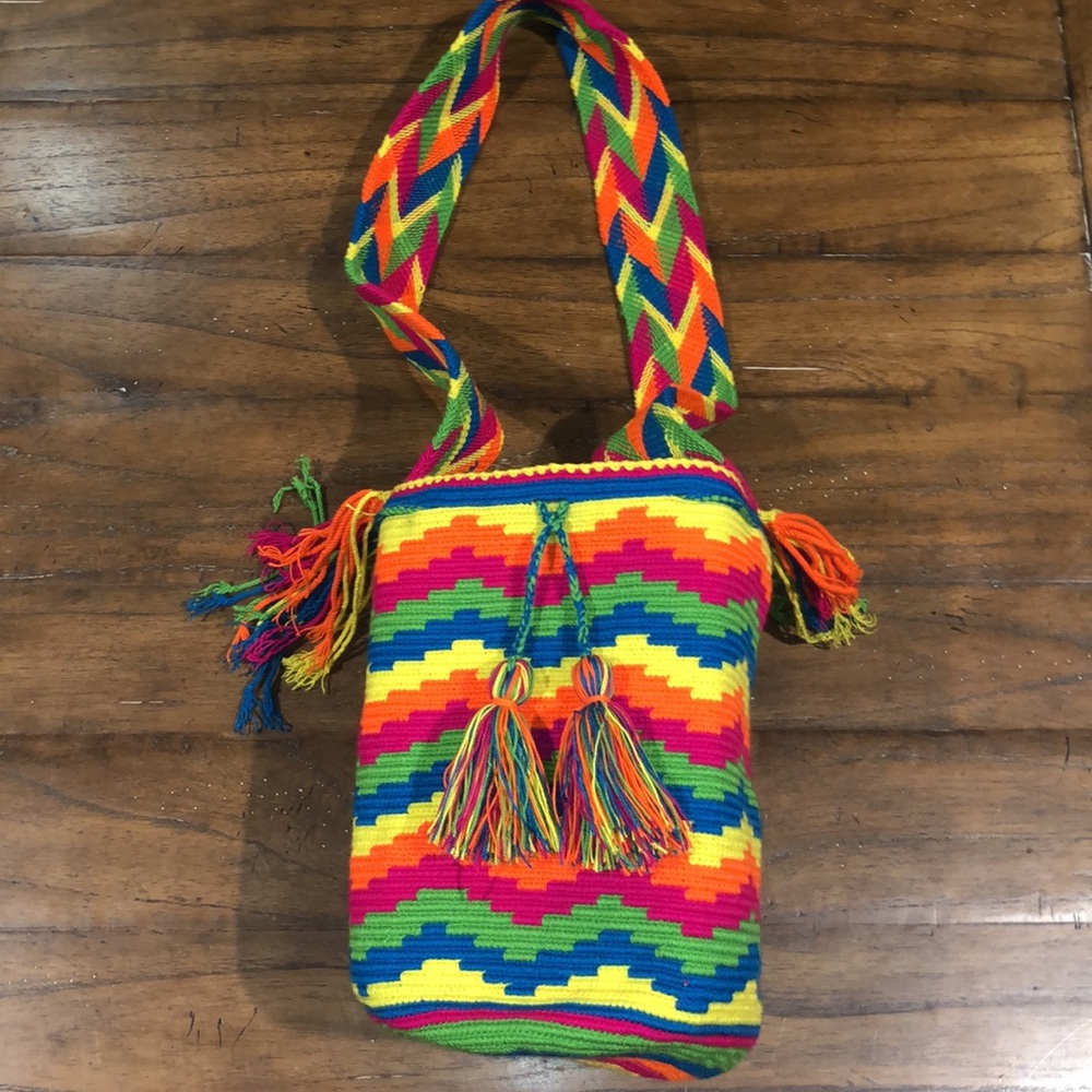 Colombian Wayuu bag multi colored